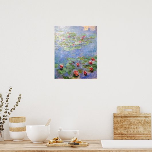 Claude Monets Lilies Poster (Küche)