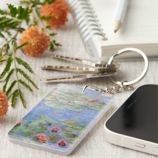 Claude Monets Lilies Schlüsselanhänger (Vorderseite rechts)
