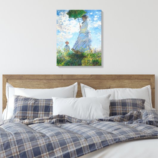Claude Monet's Madame Monet and Her Son Leinwanddruck (Insitu (Schlafzimmer))