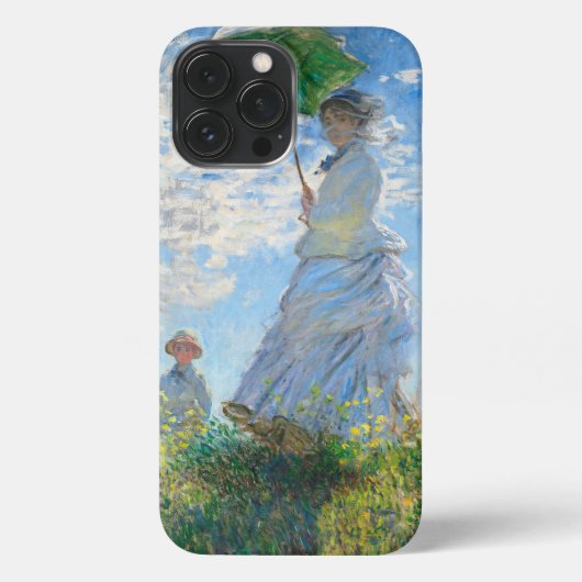 Claude Monets Madame Monet und ihr Sohn iPhone Hülle (Rückseite)