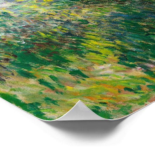 Claude Monets Madame Monet und ihr Sohn Poster (Ecke)