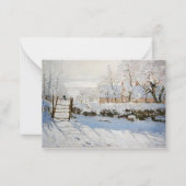 Claude Monets Magpie-Malkarten Mitteilungskarte (Vorderseite)