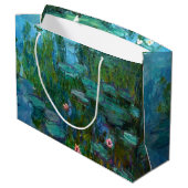 Claude Monets Nymphéas Große Geschenktüte (Rückseite Schrägansicht)