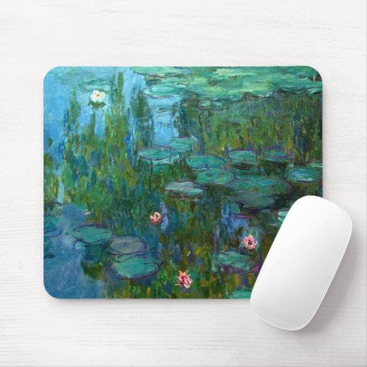 Claude Monets Nymphéas Mousepad (Mit Mouse)