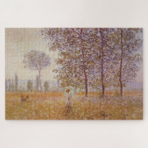 Claude Monets Pappeln in der Sonne (1887) Puzzle