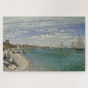 Claude Monets Regatta in Sainte-Adresse (1867) Puzzle
