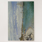 Claude Monets Regatta in Sainte-Adresse (1867) Puzzle (Vertikal)