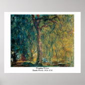 Claude Monets schleichender Willow Poster (Vorne)