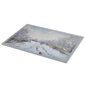 Claude Monets Schnee in Argentinien Schneidebrett (Ecke)