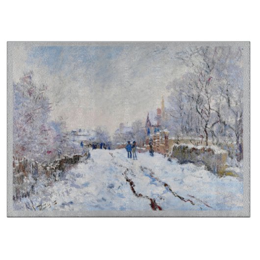 Claude Monets Schnee in Argentinien Schneidebrett (Vorderseite)