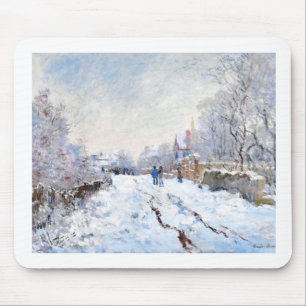 Claude Monets Schnee in der argentinischen Landsch Mousepad