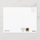 Claude Monets Selbstportrait in seinem Atelier Postkarte (Rückseite)