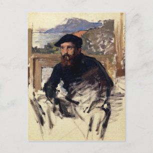 Claude Monet's Self Portrait in his Atelier Postkarte