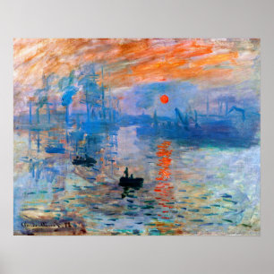 Claude Monets Sonnenaufgang Poster