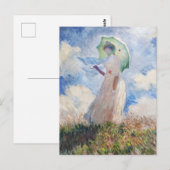 Claude Monets Suzanne Hoschedé (1886) Postkarte (Vorne/Hinten)