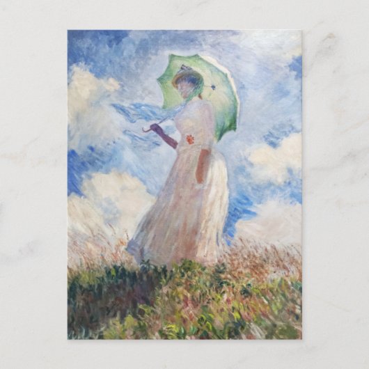 Claude Monets Suzanne Hoschedé (1886) Postkarte (Vorderseite)