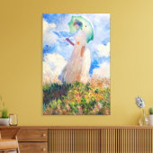 Claude Monets Suzanne Hoschedé - Vintage Kunst Leinwanddruck (Insitu (Wohnzimmer))