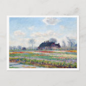 Claude Monets Tulip Fields-Landschaft Postkarte (Vorderseite)