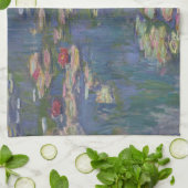 Claude Monets Wasser-Lilien Küchentuch (Gefaltet)