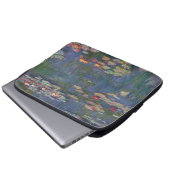 Claude Monets Water Lilies Laptopschutzhülle (Vorne Knopf)