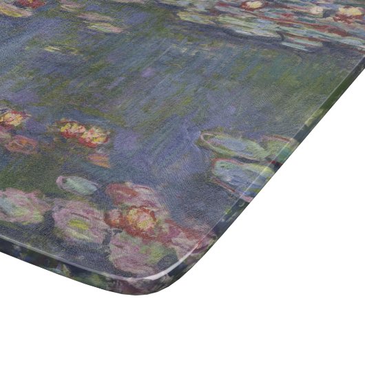 Claude Monets Water Lilies Schneidebrett (Ecke)