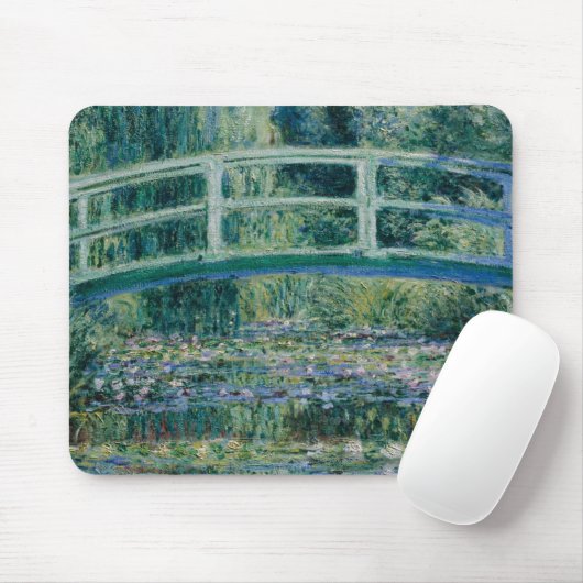 Claude Monets Water Lilies und Japanische Brücke Mousepad (Mit Mouse)