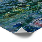 Claude Monets Water Lilies und Japanische Brücke Poster (Ecke)