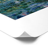 Claude Monets Water Lilies und Japanische Brücke Poster (Ecke)