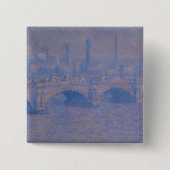 Claude Monets Waterloo-Brücke Button (Vorderseite)