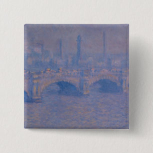 Claude Monets Waterloo-Brücke Button