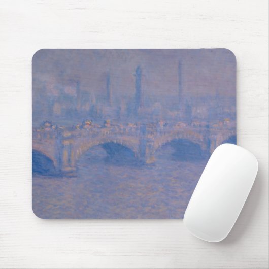 Claude Monets Waterloo-Brücke Mousepad (Mit Mouse)