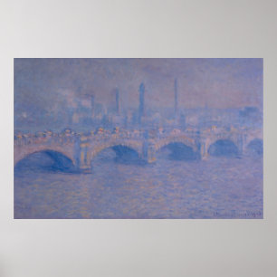 Claude Monets Waterloo-Brücke Poster