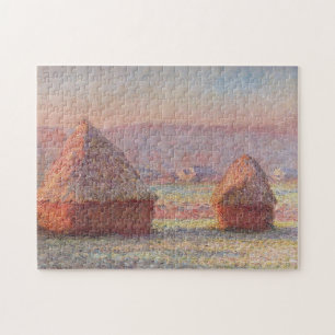 Claude Monets weißer Frostaufgang (Hystacks) Puzzle