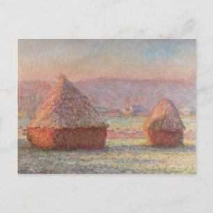Claude Monets Weißer Frostsonnenaufgang (1889) Postkarte