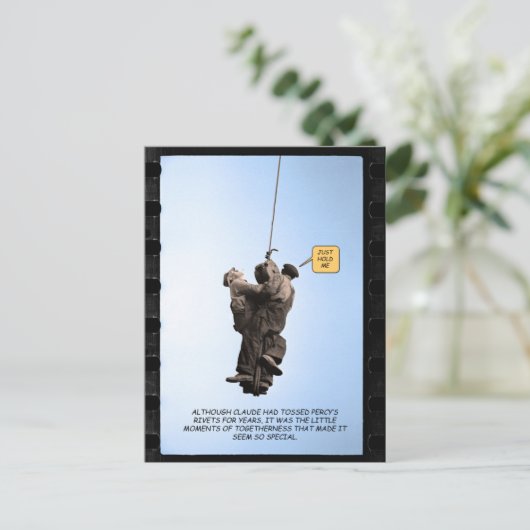 Claude & Percy' intime Stunde Postkarte (Stehend Vorderseite)