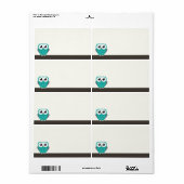 Claude the Little Owl | Leere Versandetiketten (Vorne)