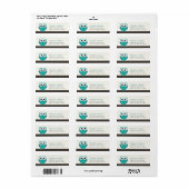 Claude the Little Owl | RÜCKSENDEADRESSEN-AUFKLEBE (Vorne)