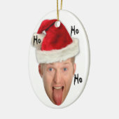 Claudes erste Weihnachtsverzierung! Ho Ho Ho Keramik Ornament (Links)