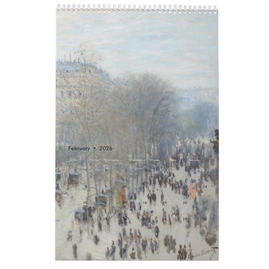 Claudes Monet Kalender (Feb 2026)