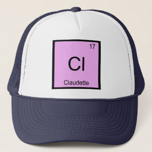 Claudette Name Chemie Element Periodensystem Truckerkappe
