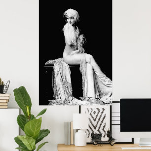 Claudia a Scantily Clad Ziegfield Theater Girl Poster