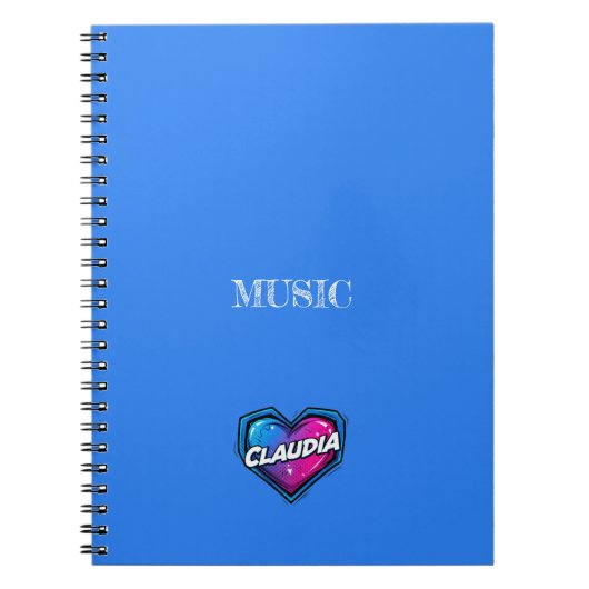 Claudia Blue Notizblock (Vorderseite)