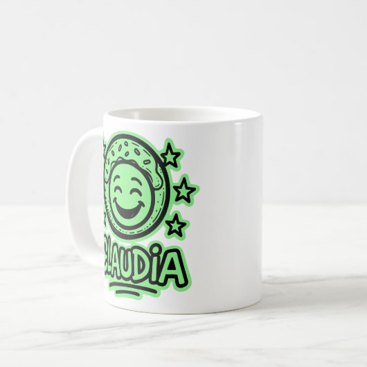 Claudia Doodle Emoji 4 Kaffeetasse (Vorderseite Links)