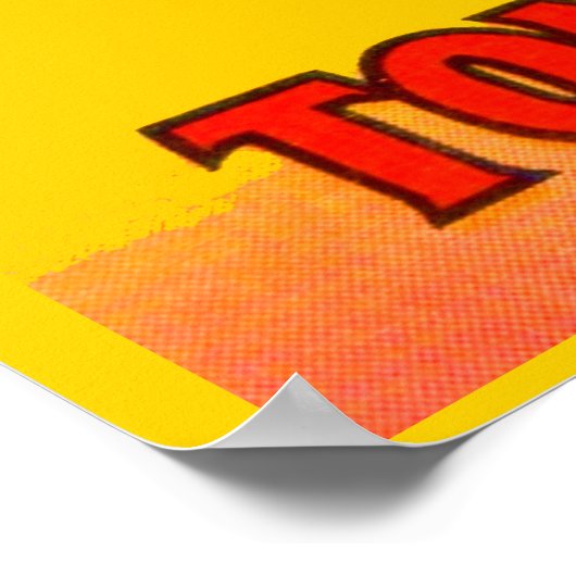 Claudia-Paste-Etikett aus den 30er Jahren Poster (Ecke)