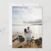 Claudia Powder Blue Elegante Wedding Einladung (Rückseite)