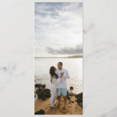 Claudia Powder Blue Elegante Wedding Menükarte (Rückseite)