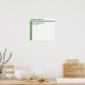 Claudia Schriftart Ligatures Poster (Küche)