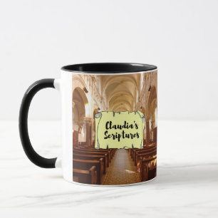 Claudias Schrift als Zwei-Tonen-Tasse Tasse