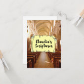 Claudias Scriptures Theme Flat Greeting Card Karte (Vorderseite/Rückseite Beispiel)