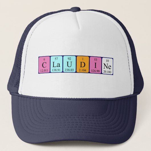 Claudine Peridtable Truckerkappe (Vorderseite)